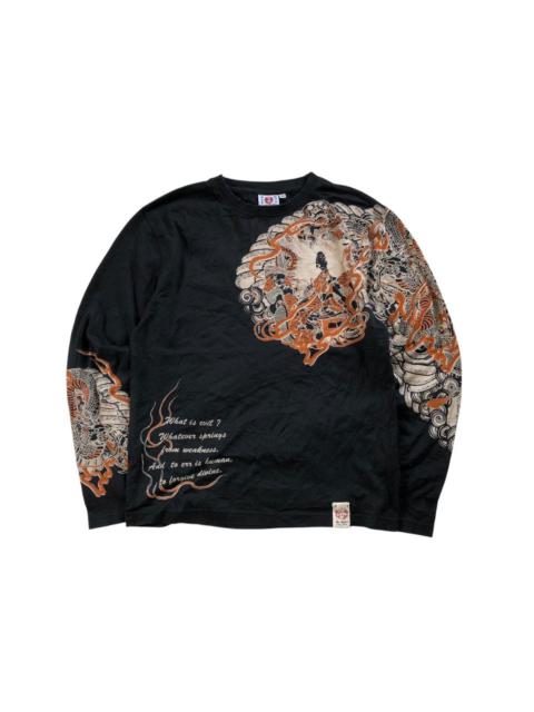 Other Designers Japanese Brand - TED COMPANY Rare Ryujin Saves All People Longsleeve Shirt