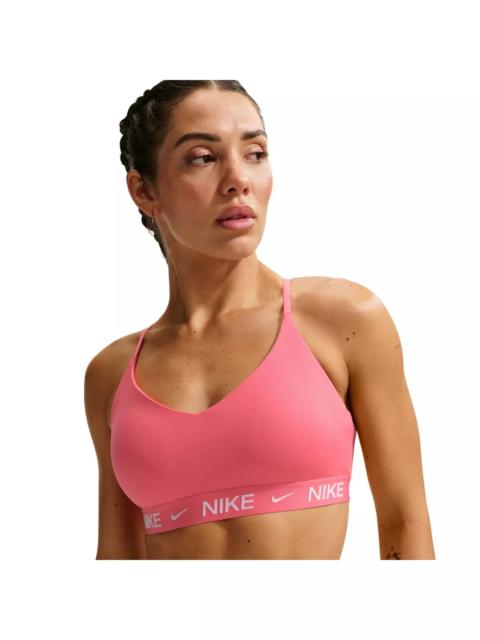 Nike Women's Indy Light Support Padded Adjustable Sports Bra -Coral
