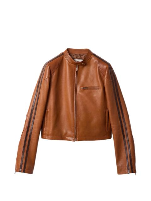Miu Miu Miu Miu Stand-up Collar Stripe Jacket