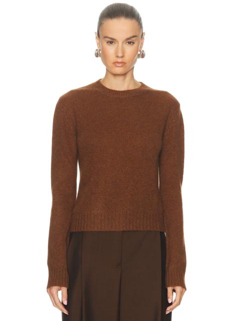 Enza Costa Cashmere Easy Long Sleeve Crewneck Sweater