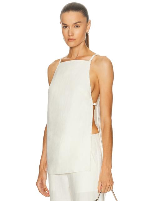 ST. AGNI Belted Side Detail Top