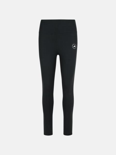 TRAINING LEGGINGS IN BLACK POLYESTER BLEND