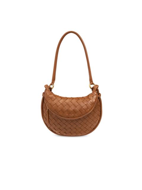 Bottega Veneta BOTTEGA VENETA Gemelli Small $3400 Brown Leather Shoulder Ba