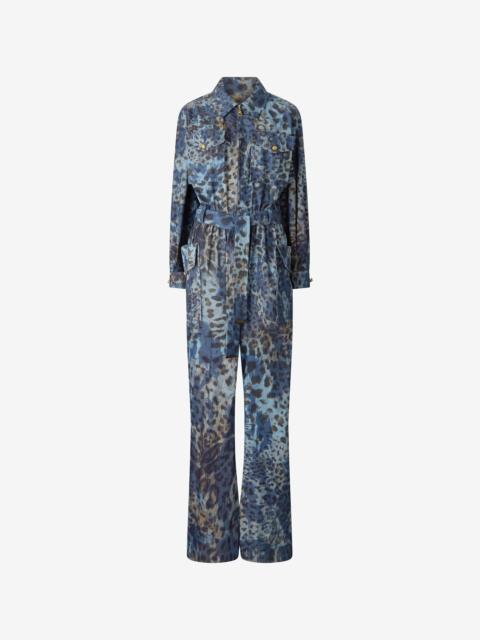 Roberto Cavalli Jumpsuit With Leopard Print