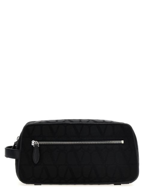 Valentino Valentino Garavani Men Valentino Garavani 'Black Iconographe' Wash Bag