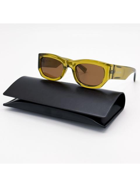 SAINT LAURENT NEW SAINT LAURENT SUNGLASSES SL713 004 GREEN BROWN UNISEX