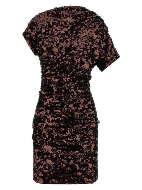 GANNI 'Brown Sequins Mini' dress