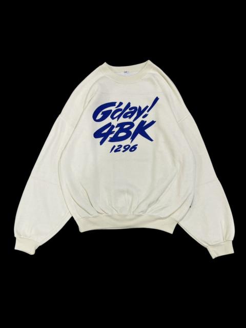 adidas Vtg 80s Adidas Promo Radio Station Crewneck Sweatshirt