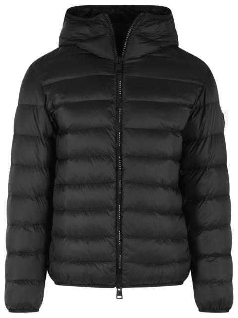 Moncler Moncler Short 'Alrai' Hooded Down Jacket In Black Polyamide Men
