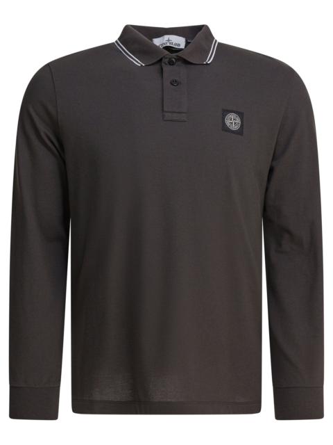 Stone Island Stone Island Organic Cotton And Pique Polo Shirt