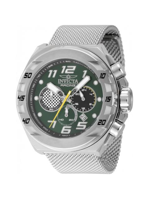 Other Designers Invicta Racing Chronograph GMT Quartz Green Dial Men's Watch 47200