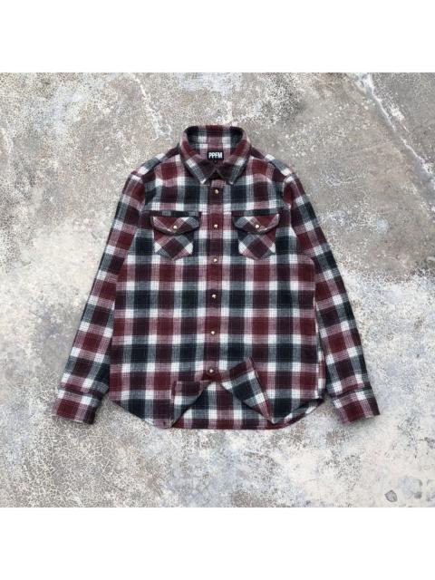 Other Designers Japanese Brand - PPFM Western Double Pocket Button Flannel Shirt