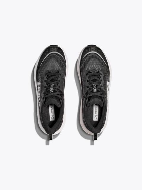 HOKA Men's Skyflow Shoes in Black/White