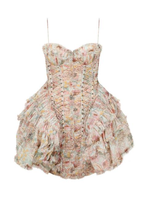 Zimmermann REBELLION FRAYED MINI DRESS