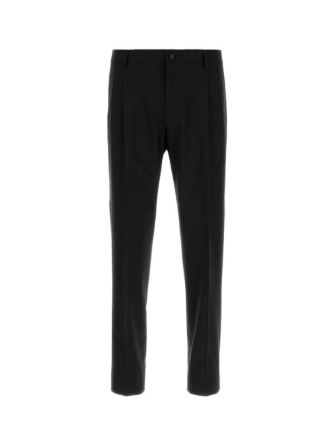 Dolce & Gabbana Dolce & Gabbana Men Black Stretch Wool Pant