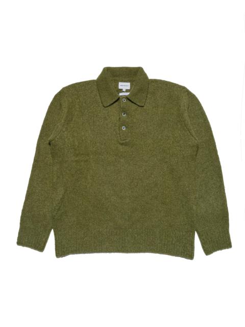 NORSE PROJECTS Rasmus Relaxed Brushed Polo Ivy Green