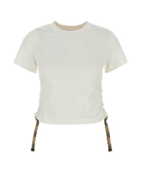 Burberry Burberry Women White Cotton T-Shirt