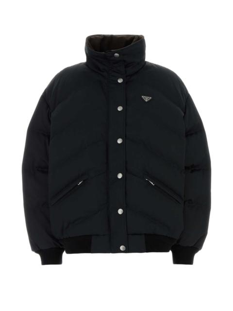 Prada Prada Women Black Cotton Blend Down Jacket