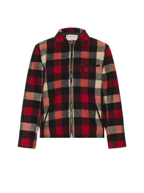 Wool Plaid Station Jacket