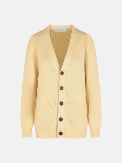 Golden Goose BEIGE COTTON CARDIGAN