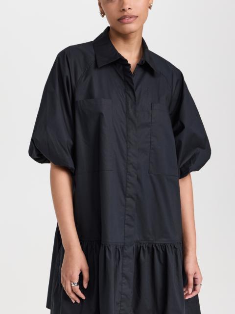 SIMKHAI Crissy Cotton Poplin Dress