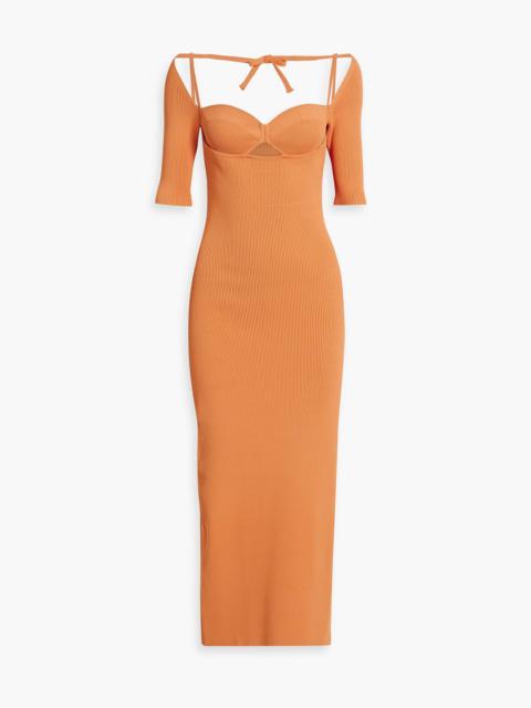 Altuzarra Mareen cutout ribbed-knit maxi dress