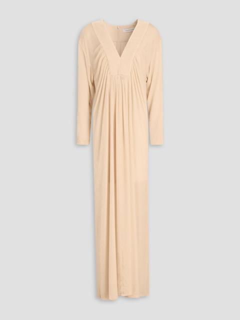Zimmermann Ruched velvet maxi dress