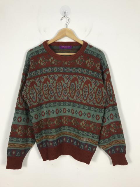 Other Designers Japanese Brand - Tipi Cost Japan Knitwear Colour Knit Sweater #2478