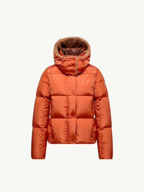 Moncler Castelnou Square-Quilted Hooded Short Down Jacket