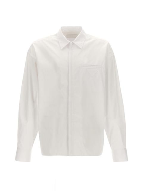 Prada Men Triangle Logo Shirt