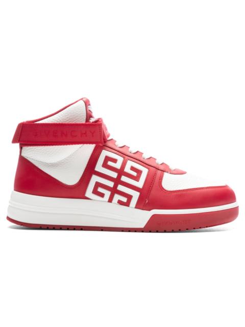 Givenchy G4 HIGH-TOP SNEAKERS - RED/WHITE