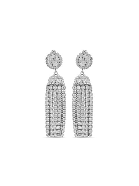 rabanne Silver-Tone Crystal Earrings metallic