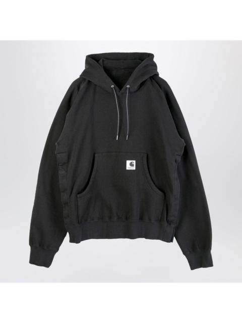 sacai Sacai X Carhartt Wip Black Cotton Hoodie Women