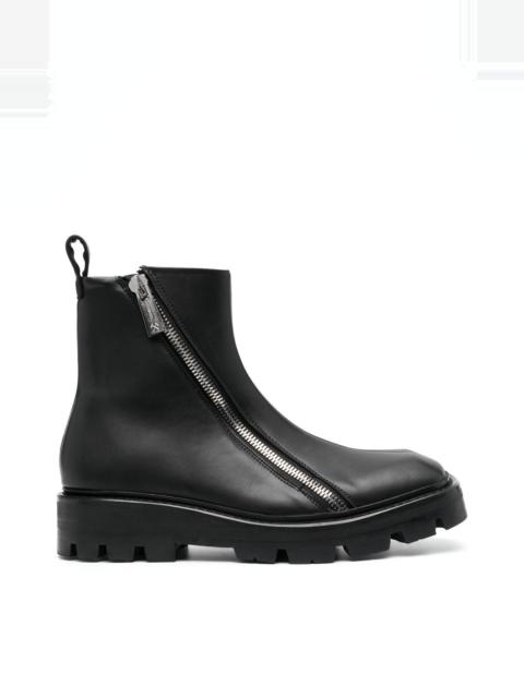 GmbH DOUBLE-ZIP ANKLE BOOTS