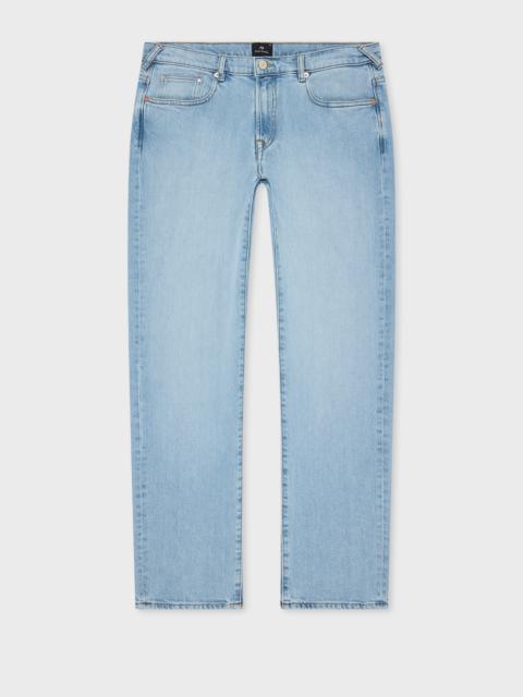 Paul Smith Relaxed Tapered-Fit Light Wash 'Organic Vintage Stretch' Jeans