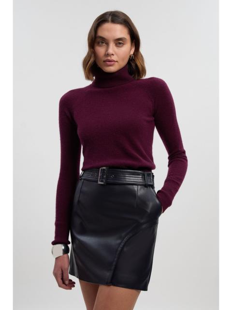 KAREN MILLEN Faux Leather Mini Skirt