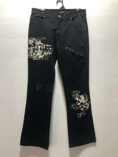 Other Designers Japanese Brand - MON MA MES Denim Pants By Shimamura Punk Japan Distressed