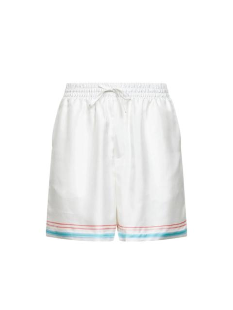 CASABLANCA Casablanca White Shorts - Track & Running Shorts Men