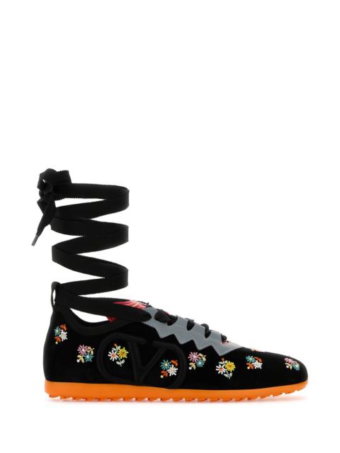 Valentino Black velvet Chromathon sneakers