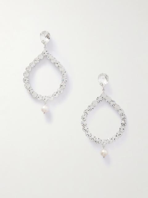 MAGDA BUTRYM Silver-tone, Crystal And Pearl Earrings