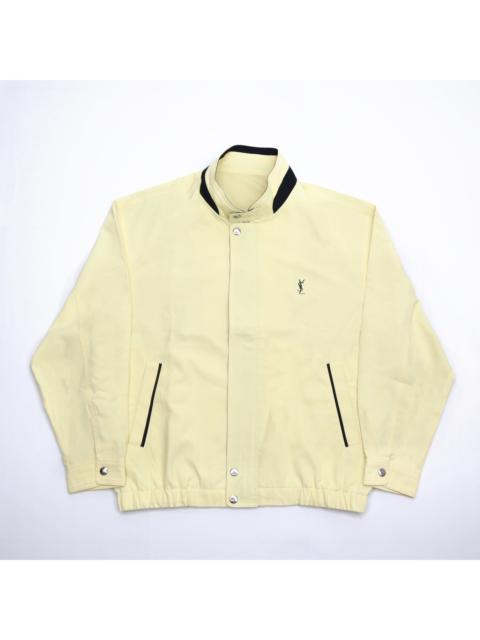 Other Designers Vintage 90s YSL Yves Saint Laurent Bomber Harrington Light Work Jacket Fashion Designer Casual Jacket