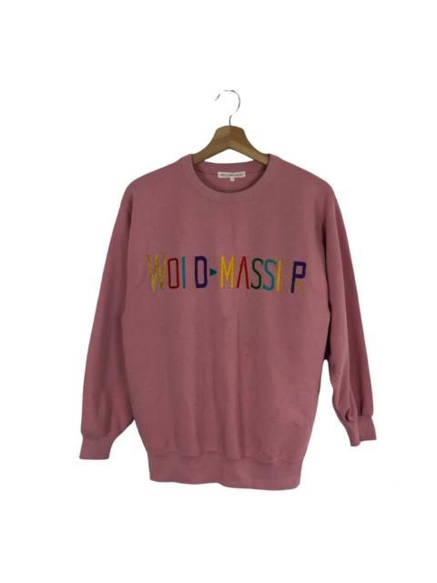 Other Designers Japanese Brand - VINTAGE SWEATSHIRT BIG LOGO WOLD MASSER EMBROIDERED