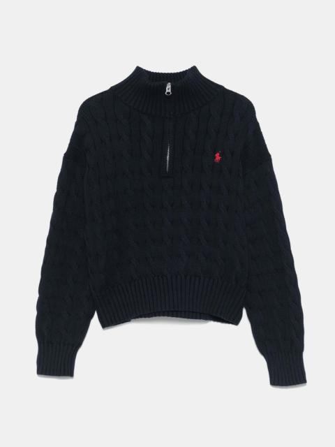 Polo Ralph Lauren Hunter Navy Half Zip Sweater