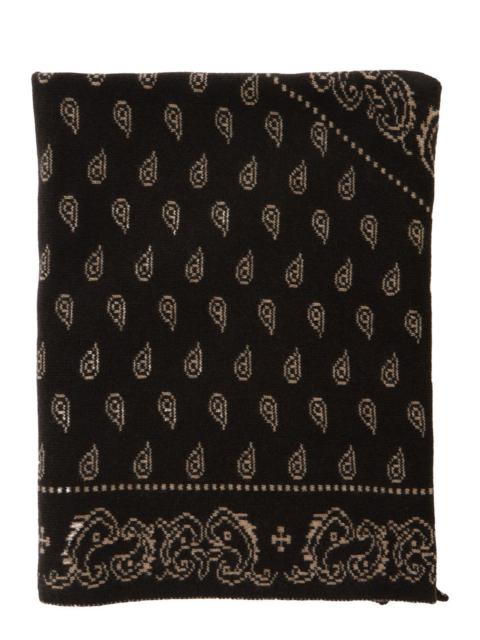 GUEST IN RESIDENCE Guest In Residence Women Scarf With Leopard Motif In Black And Beige In Silk Women