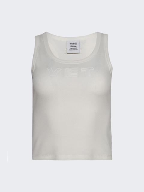 VETEMENTS Vet Tank Top White