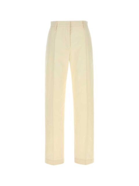 Jil Sander Jil Sander Women Ivory Cotton Pant