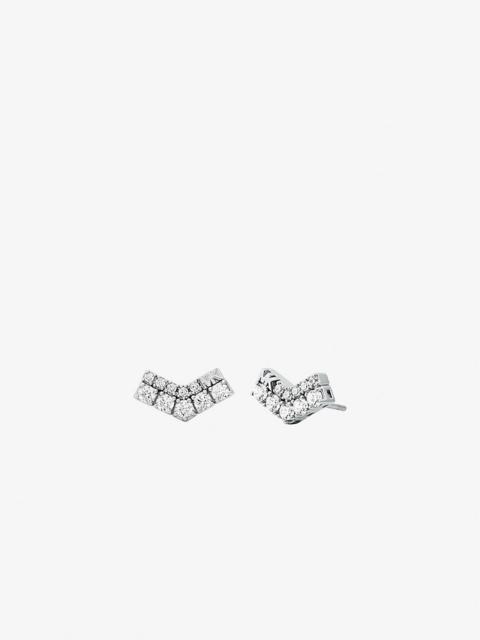MICHAEL KORS Pavé Chevron Stud Earrings