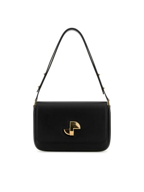 PATOU Patou Black Leather Le Classic Lock Shoulder Bag