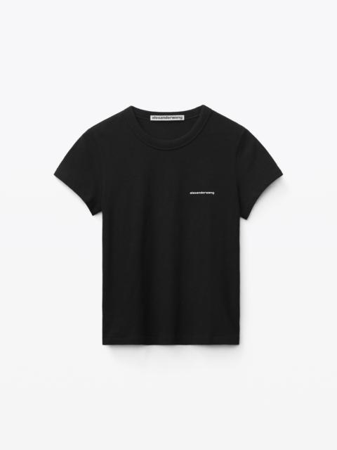 Alexander Wang SHRUNKEN TEE IN HIGH TWIST JERSEY