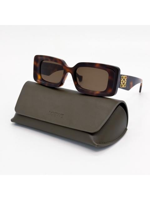 Loewe NEW LW40102F 52E, LOEWE SQUARE HAVANA BROWN SUNGLASSES LOEWE